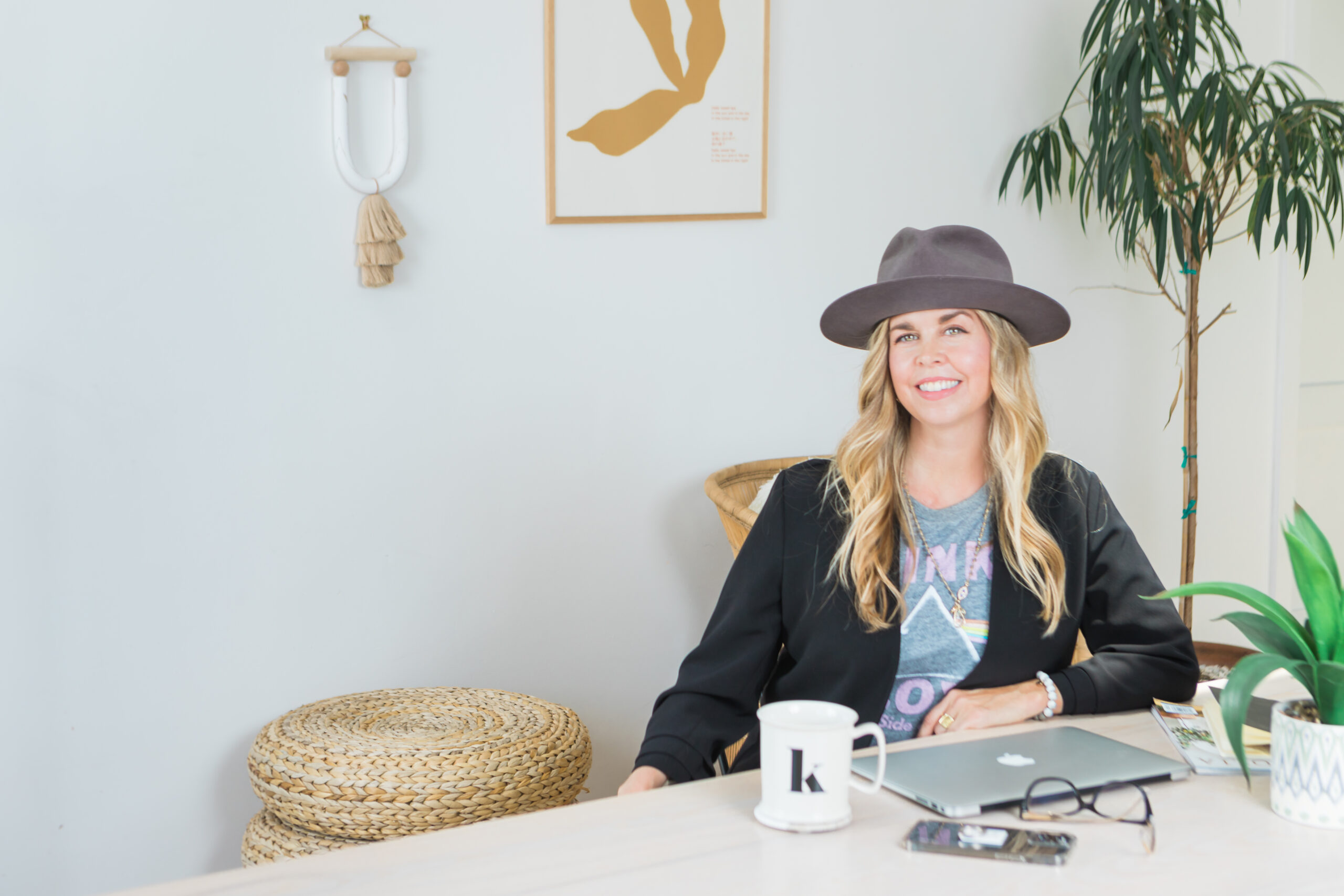 kim halverson, at the table